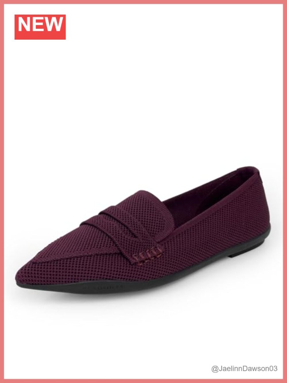 Knit Flat Slip-On Loafers with Cushioned Footbed